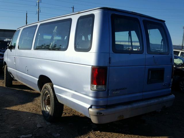 1FBJS31HXSHB50193 - 1995 FORD ECONOLINE BLUE photo 3