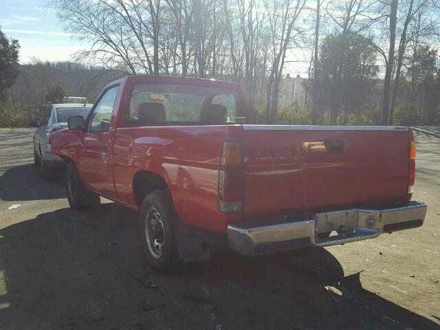 1N6SD11S4NC371135 - 1992 NISSAN TRUCK SHOR RED photo 3