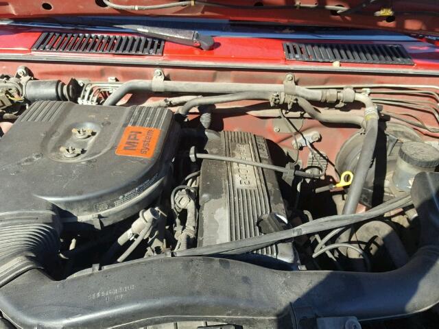 1N6SD11S4NC371135 - 1992 NISSAN TRUCK SHOR RED photo 7