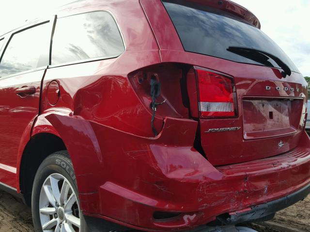 3C4PDCBG2HT589596 - 2017 DODGE JOURNEY SX RED photo 9