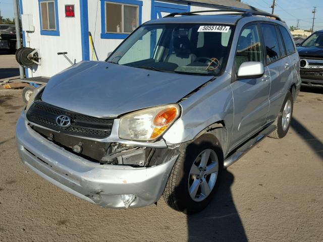 JTEGD20V040031180 - 2004 TOYOTA RAV4 SILVER photo 2