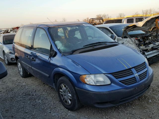 1D4GP25B37B174145 - 2007 DODGE CARAVAN SE BLUE photo 1