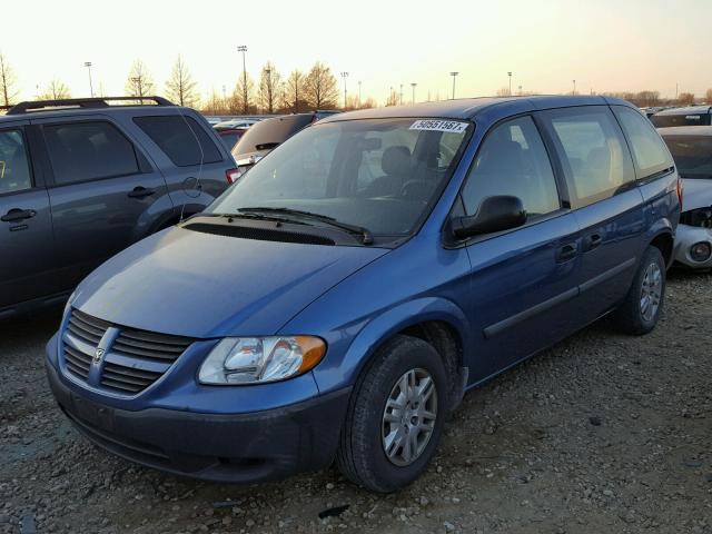 1D4GP25B37B174145 - 2007 DODGE CARAVAN SE BLUE photo 2