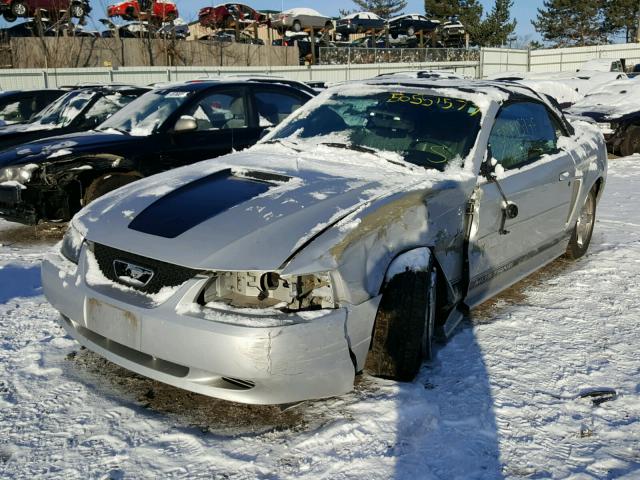 1FAFP44422F189735 - 2002 FORD MUSTANG GRAY photo 2