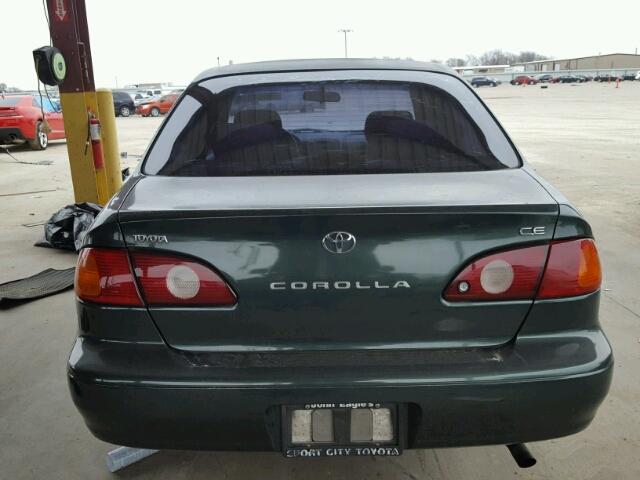 1NXBR12E32Z564617 - 2002 TOYOTA COROLLA CE GREEN photo 9