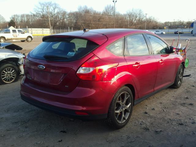 1FADP3K2XEL243470 - 2014 FORD FOCUS SE MAROON photo 4