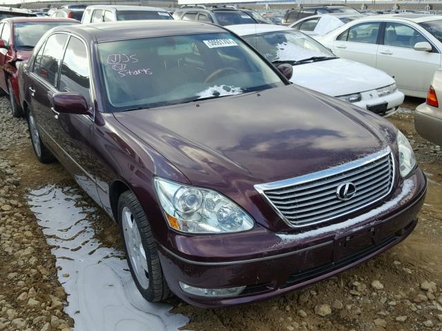 JTHBN36F855027026 - 2005 LEXUS LS 430 BURGUNDY photo 1