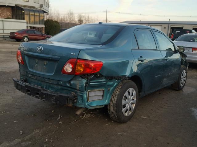 2T1BU4EE7AC263277 - 2010 TOYOTA COROLLA BA TEAL photo 4