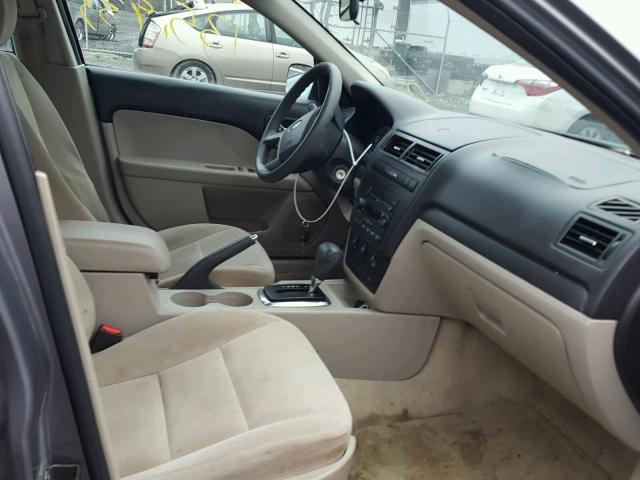 3FAHP06Z27R251350 - 2007 FORD FUSION S GRAY photo 5