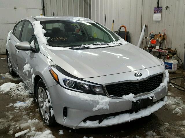 3KPFK4A7XHE040970 - 2017 KIA FORTE LX SILVER photo 1