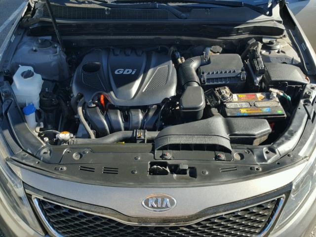 5XXGM4A77EG338152 - 2014 KIA OPTIMA GRAY photo 7