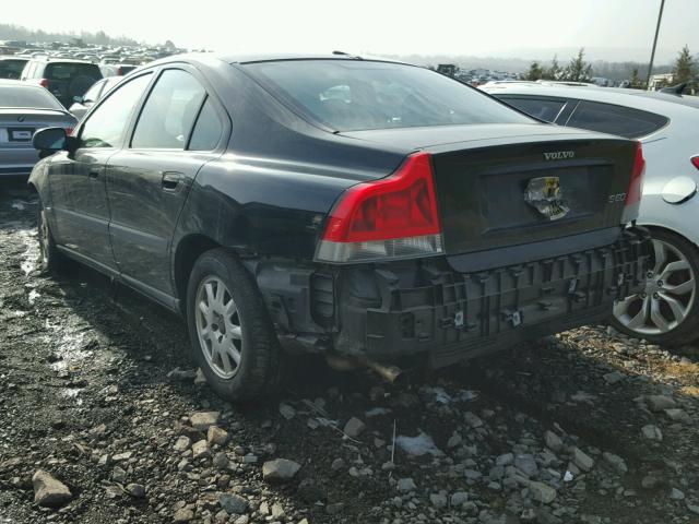 YV1RS61RX22115756 - 2002 VOLVO S60 BLACK photo 3