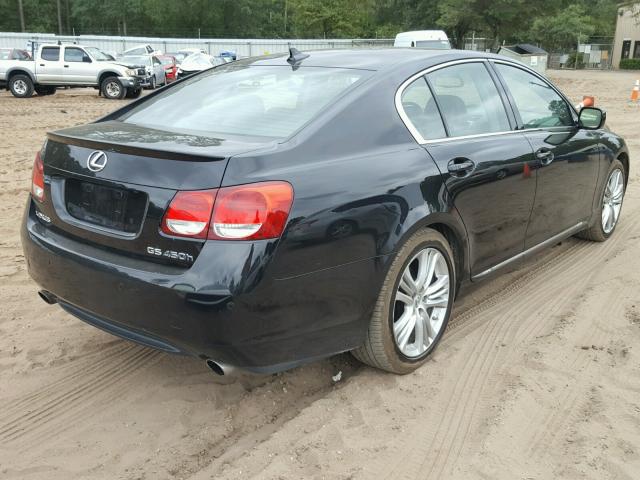 JTHBC96S075007605 - 2007 LEXUS GS 450H BLACK photo 4