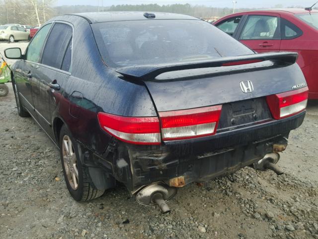 1HGCM66544A006182 - 2004 HONDA ACCORD EX BLUE photo 3