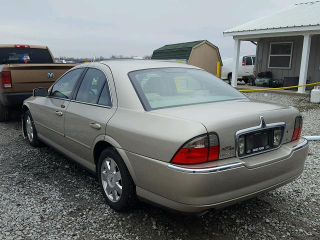 1LNHM86S14Y621524 - 2004 LINCOLN LS GOLD photo 3