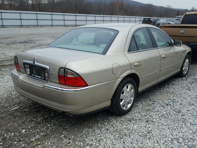 1LNHM86S14Y621524 - 2004 LINCOLN LS GOLD photo 4