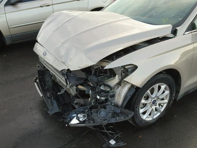 3FA6P0G72GR214562 - 2016 FORD FUSION S SILVER photo 9