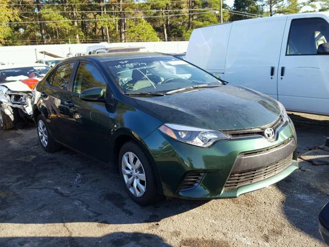 5YFBURHE2GP387989 - 2016 TOYOTA COROLLA L GREEN photo 1