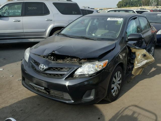 5YFBU4EE0CP028254 - 2012 TOYOTA COROLLA BA BLACK photo 2