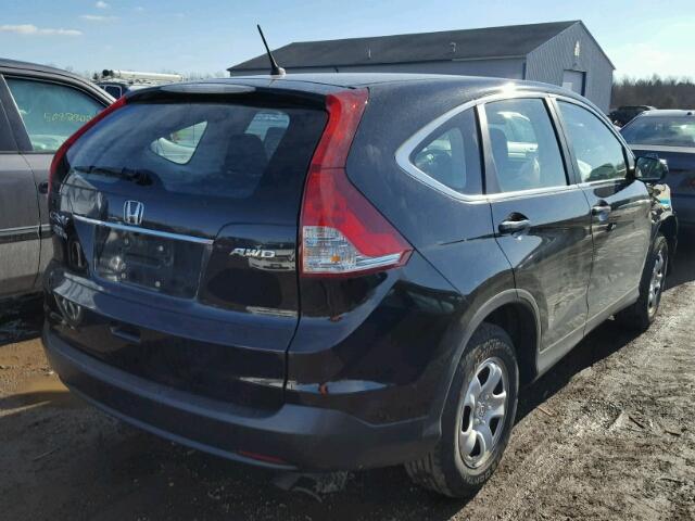 2HKRM4H32EH651707 - 2014 HONDA CR-V LX BLACK photo 4