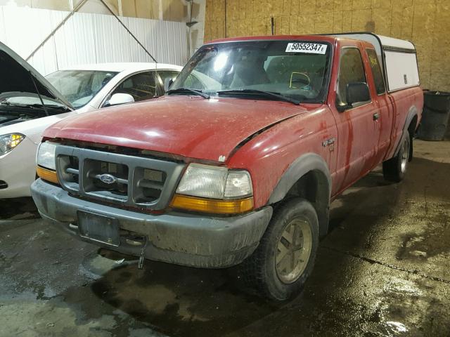 1FTZR15VXYPA65738 - 2000 FORD RANGER SUP RED photo 2