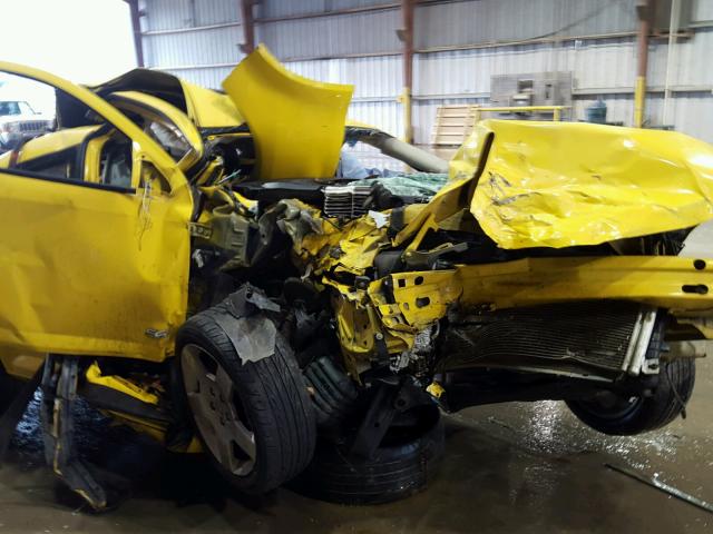 1G1AM18B567683035 - 2006 CHEVROLET COBALT SS YELLOW photo 9