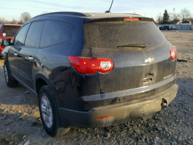 1GNKRFEDXCJ328125 - 2012 CHEVROLET TRAVERSE L BLUE photo 3