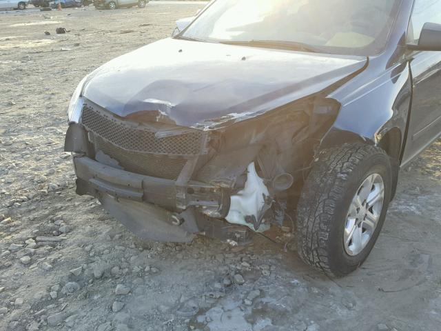 1GNKRFEDXCJ328125 - 2012 CHEVROLET TRAVERSE L BLUE photo 9