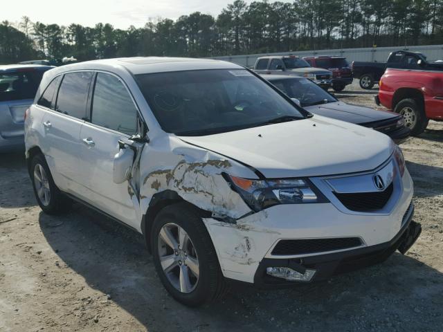 2HNYD2H36DH519986 - 2013 ACURA MDX TECHNO WHITE photo 1