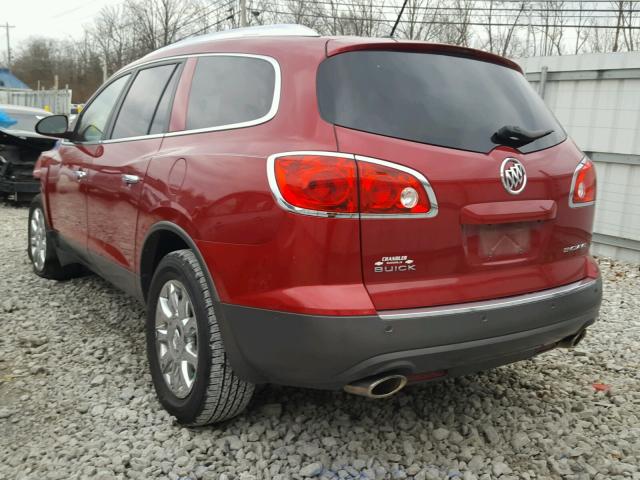 5GAKRCED9CJ128037 - 2012 BUICK ENCLAVE RED photo 3