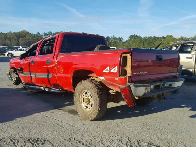 1GCHK23184F131855 - 2004 CHEVROLET SILVERADO RED photo 3