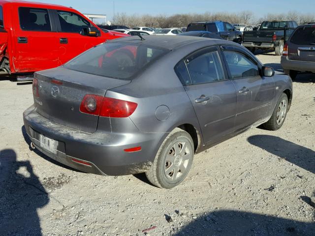 JM1BK12F261443344 - 2006 MAZDA 3 I GRAY photo 4