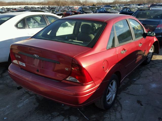 1FAFP34PX3W315667 - 2003 FORD FOCUS SE BURGUNDY photo 4