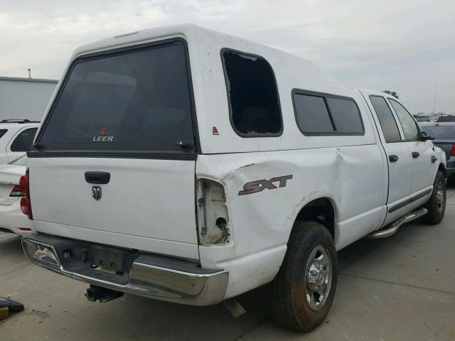 3D7KR28T39G510964 - 2009 DODGE RAM 2500 WHITE photo 4