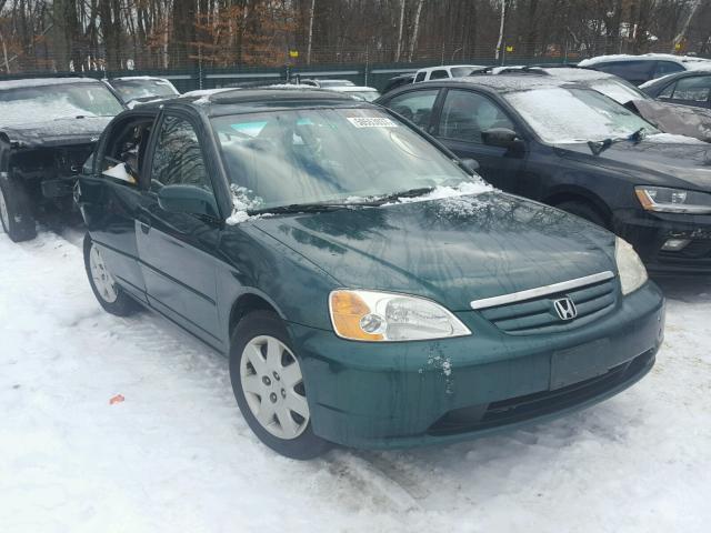 2HGES26791H596885 - 2001 HONDA CIVIC EX GREEN photo 1