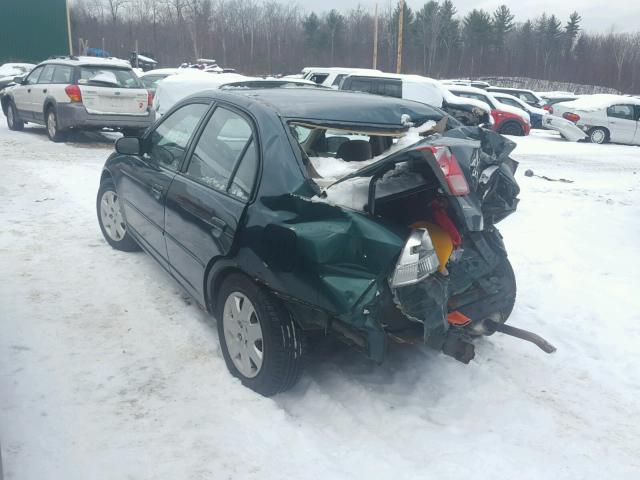 2HGES26791H596885 - 2001 HONDA CIVIC EX მწვანე ფოტო 3