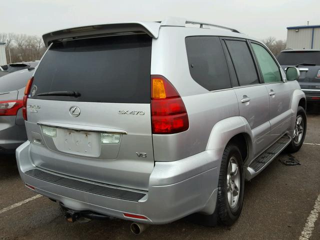 JTJBT20X060107709 - 2006 LEXUS GX 470 SILVER photo 4