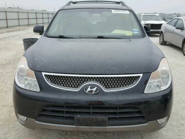 KM8NU4CC8BU140523 - 2011 HYUNDAI VERACRUZ G BLACK photo 9