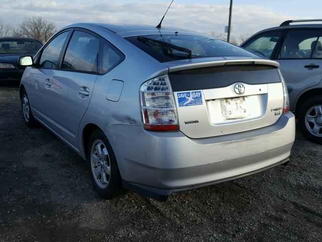 JTDKB20U067077114 - 2006 TOYOTA PRIUS SILVER photo 3