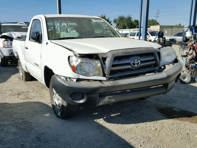 5TENX4CN7AZ719456 - 2010 TOYOTA TACOMA WHITE photo 1