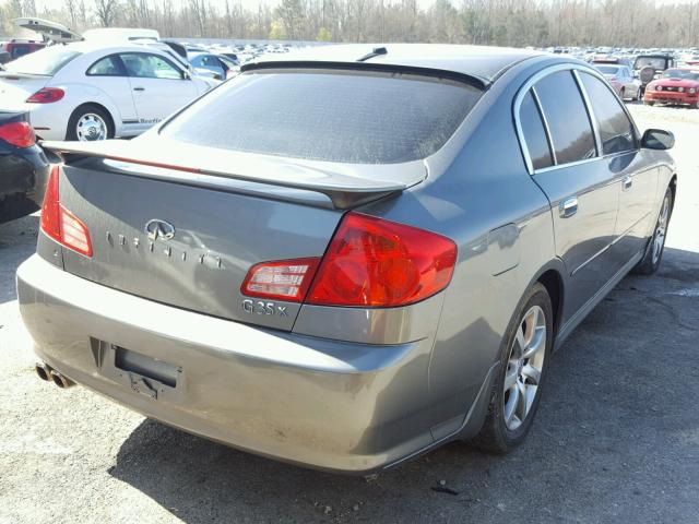 JNKCV51F35M305330 - 2005 INFINITI G35 GRAY photo 4