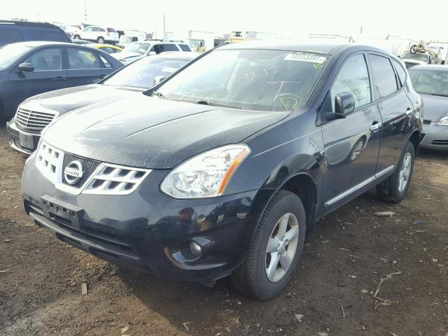 JN8AS5MV0DW636622 - 2013 NISSAN ROGUE S BLACK photo 2