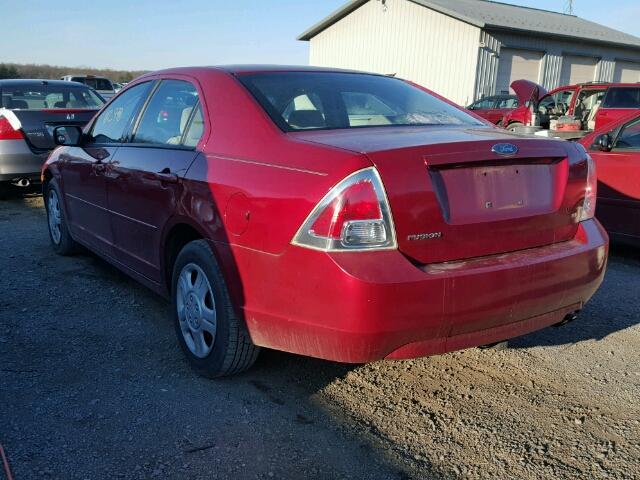 3FAFP07Z06R174594 - 2006 FORD FUSION SE RED photo 3