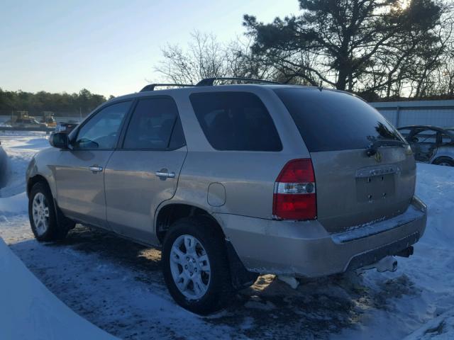 2HNYD18201H526638 - 2001 ACURA MDX BEIGE photo 3