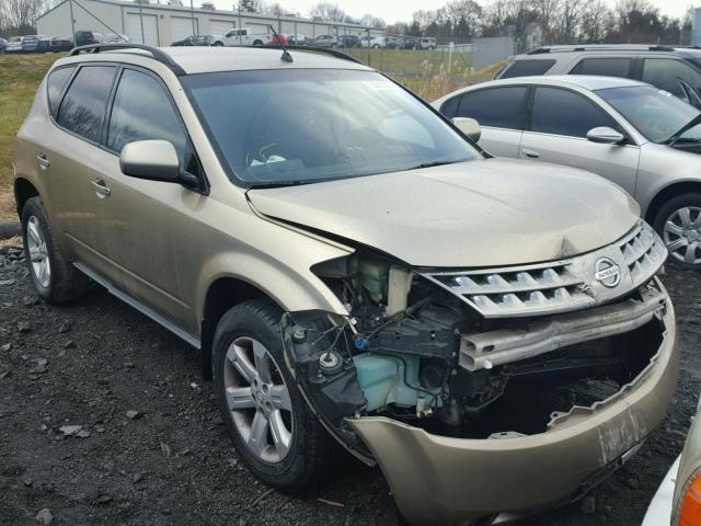 JN8AZ08W07W637307 - 2007 NISSAN MURANO SL GOLD photo 1