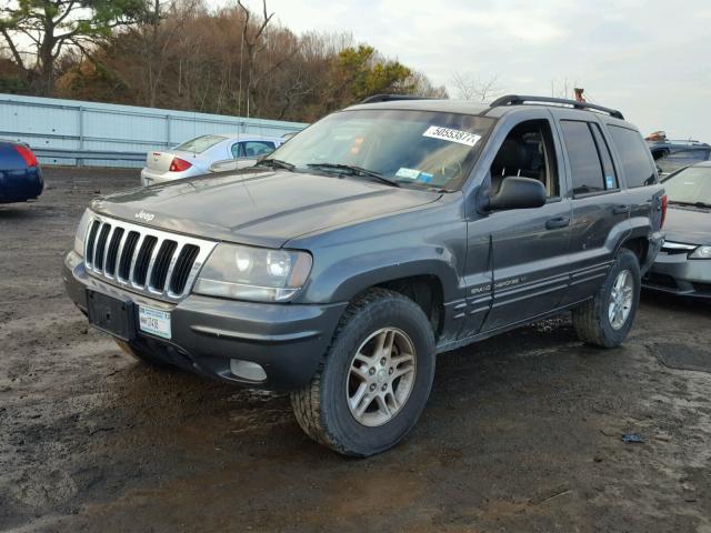 1J4GW48S12C297978 - 2002 JEEP GRAND CHER GRAY photo 2