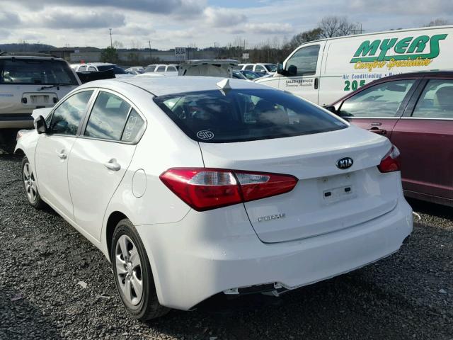 KNAFK4A66G5595736 - 2016 KIA FORTE LX WHITE photo 3