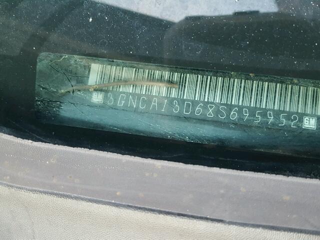 3GNCA13D68S695952 - 2008 CHEVROLET HHR LS BLACK photo 10