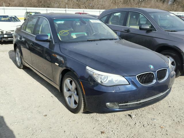 WBANV13598CZ58985 - 2008 BMW 528 XI BLUE photo 1