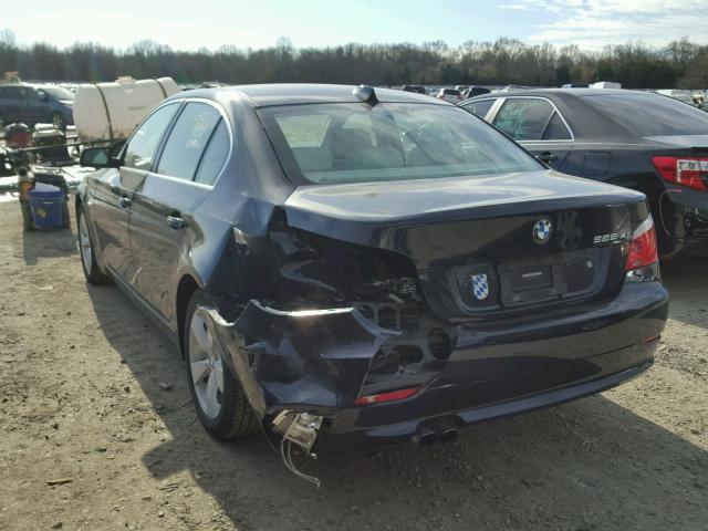 WBANV13598CZ58985 - 2008 BMW 528 XI BLUE photo 3